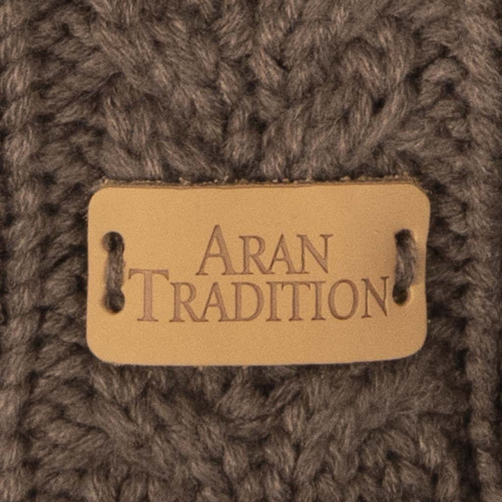Aran Cable Button Wrap Scarf 