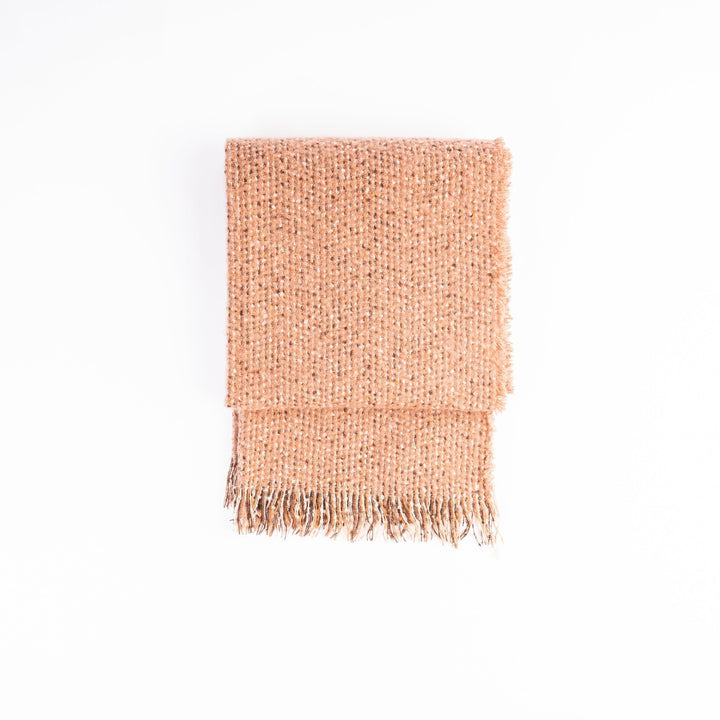 Boucle Tweed Soft Touch Blanket Scarf - Oversized & Stylish