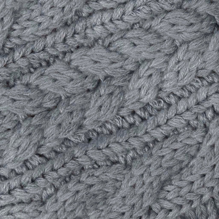 Aran Cable Button Wrap Scarf 