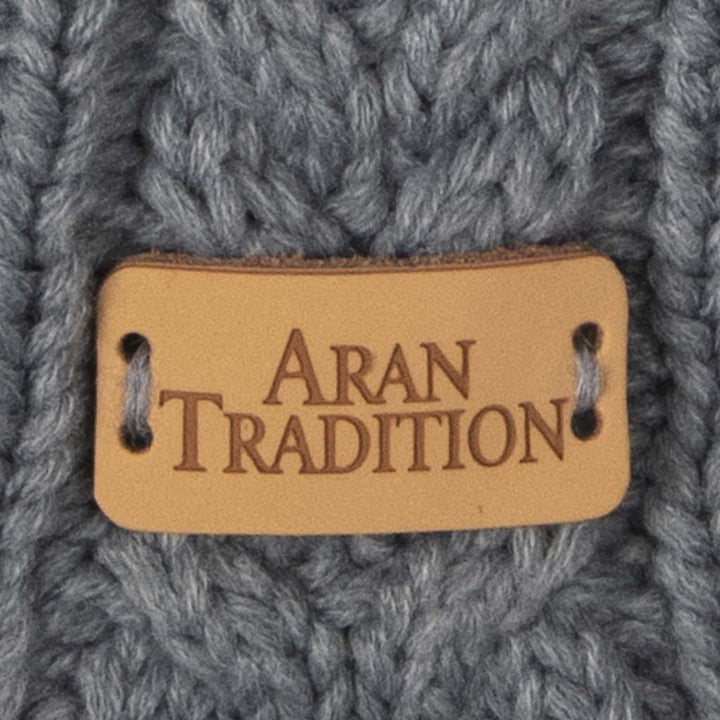 Aran Cable Button Wrap Scarf 