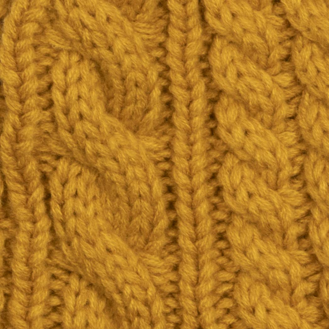 Aran Cable Button Wrap Scarf 