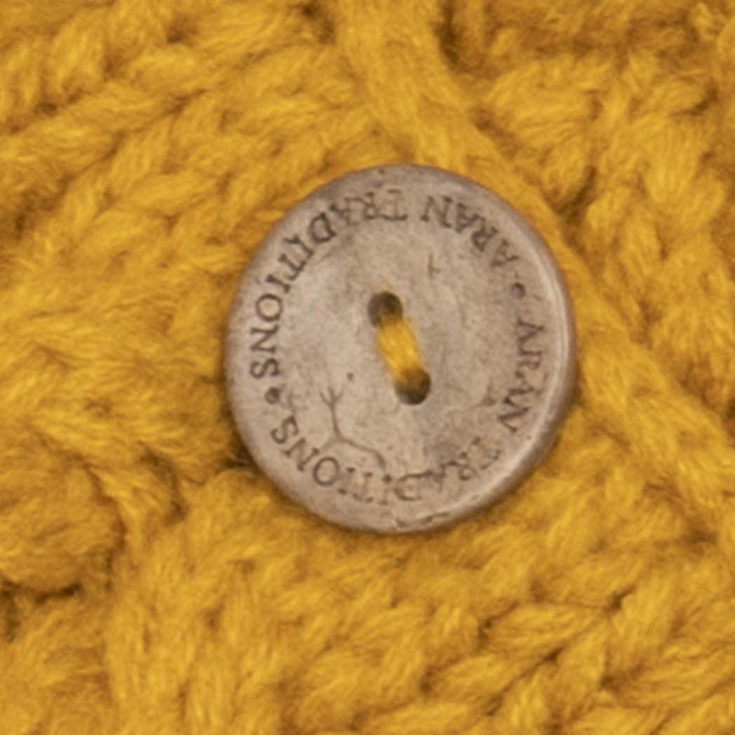 Aran Cable Button Wrap Scarf 