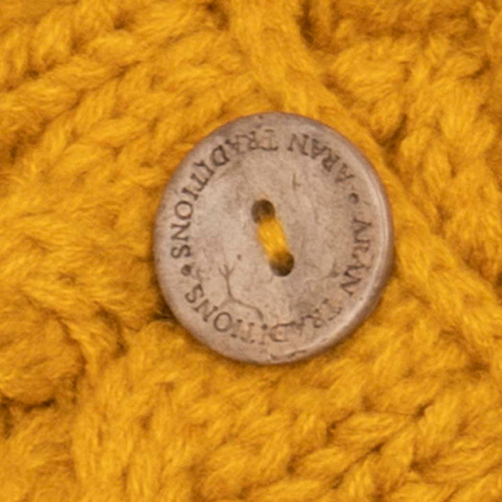 Aran Cable Button Wrap Scarf 
