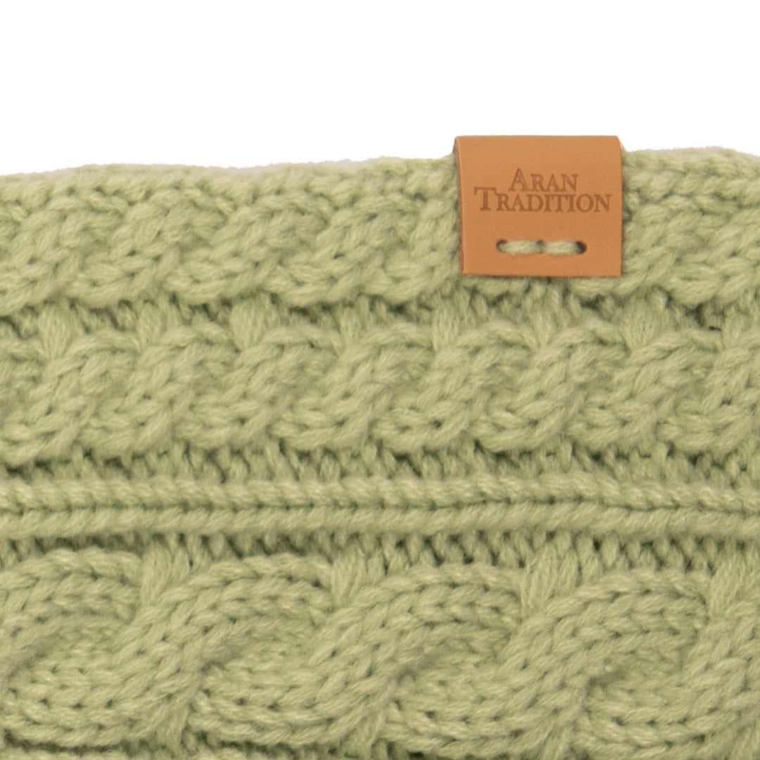 Aran Cable Button Wrap Scarf 