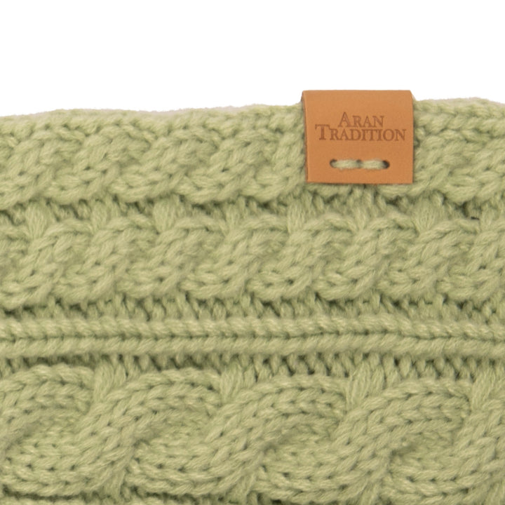 Aran Cable Button Wrap Scarf 