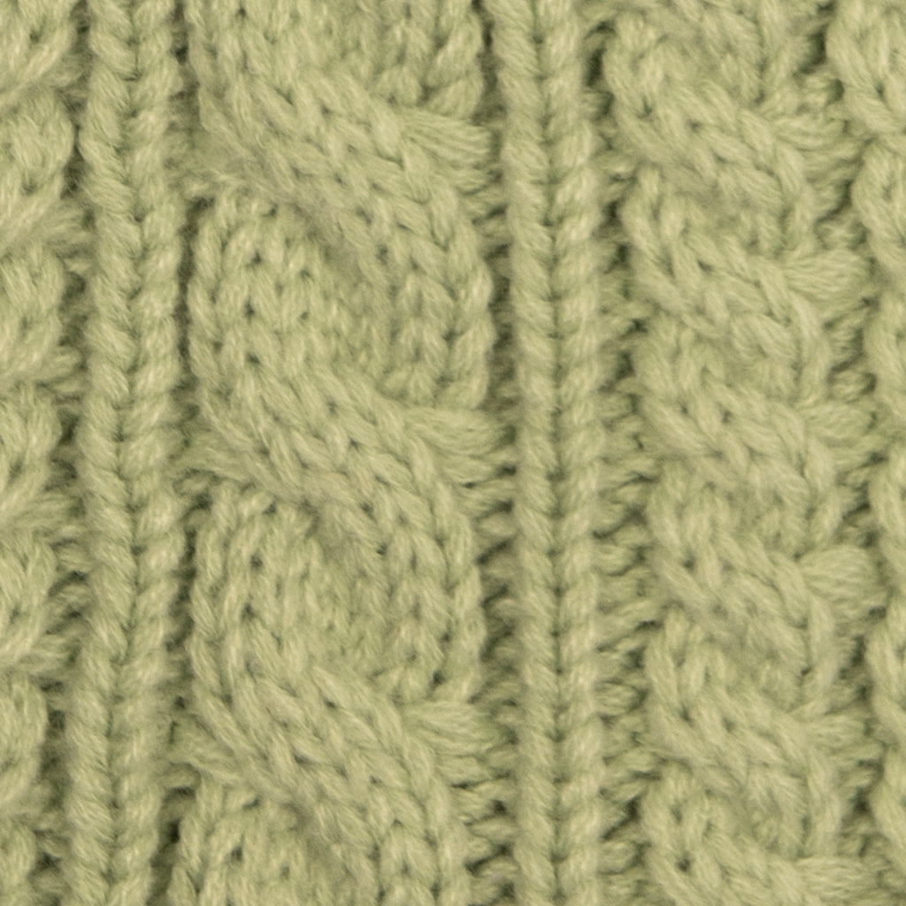 Aran Cable Button Wrap Scarf 