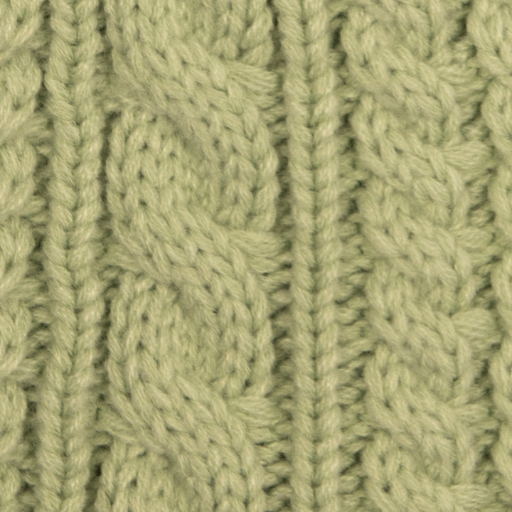 Aran Cable Button Wrap Scarf 