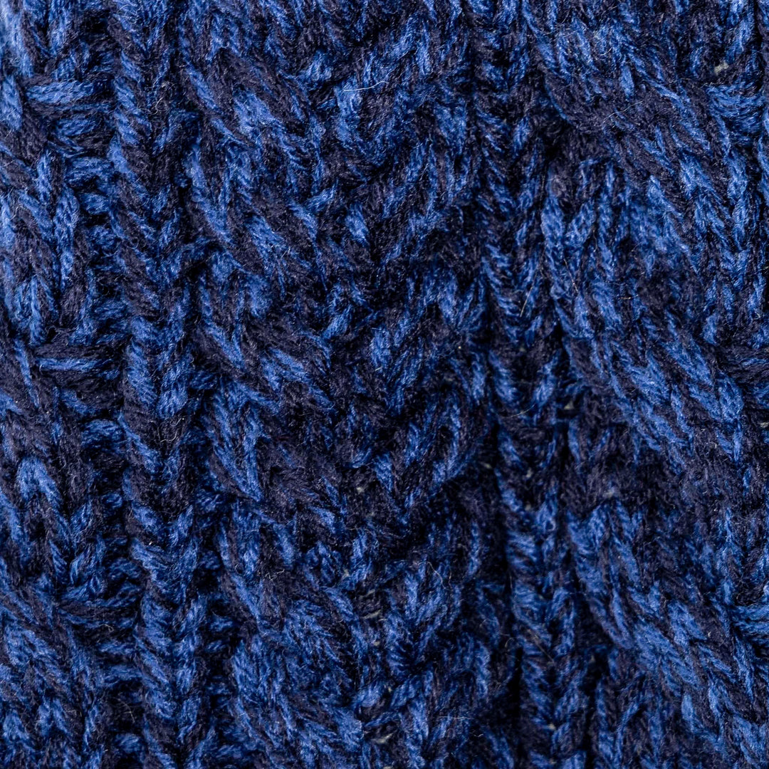 Aran Cable Button Wrap Scarf 
