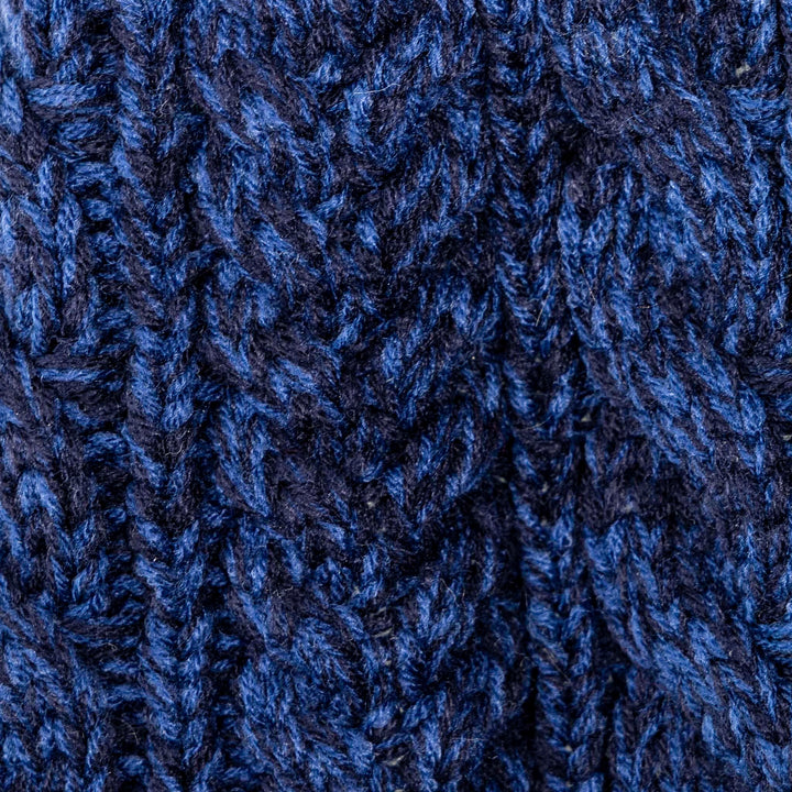 Aran Cable Button Wrap Scarf 