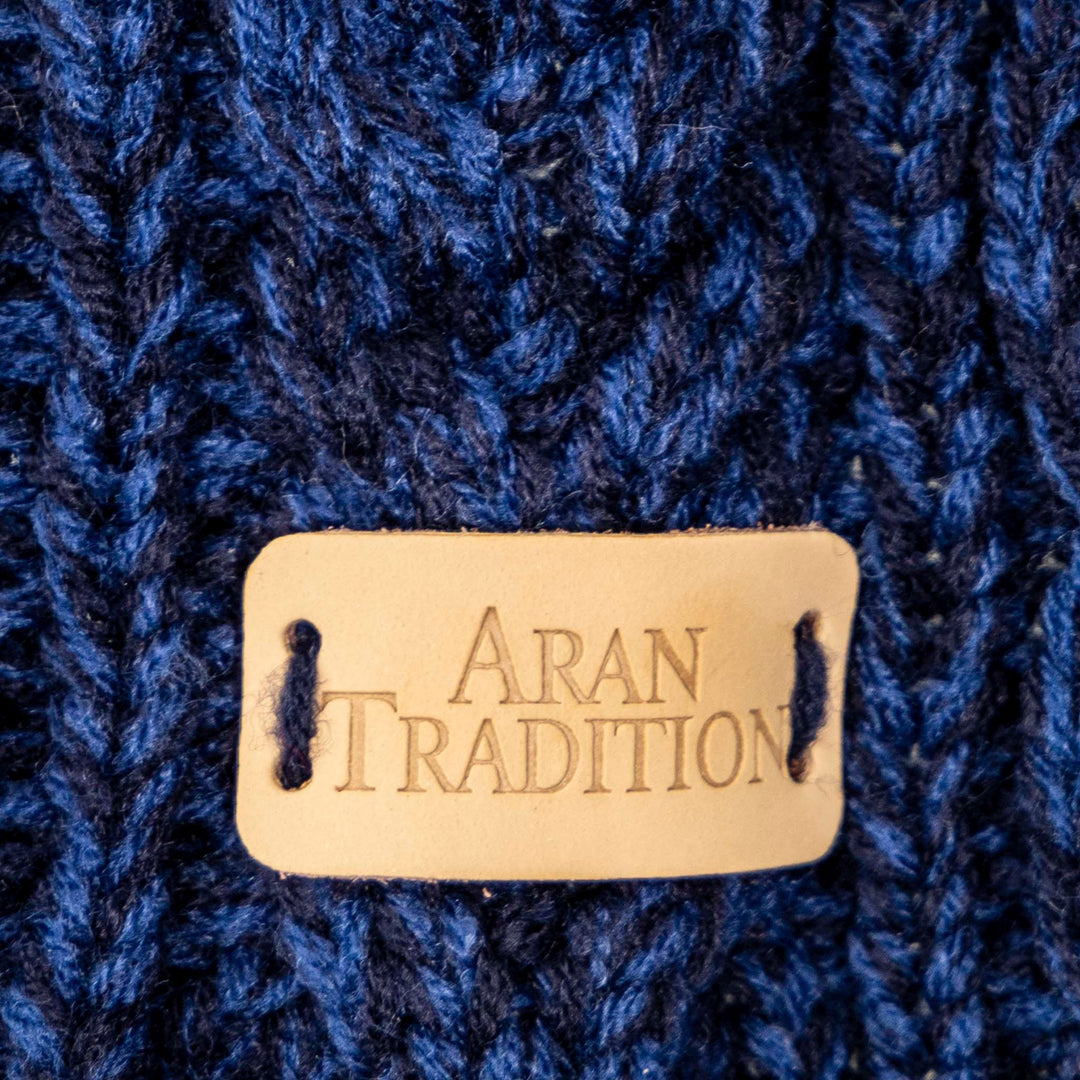Aran Cable Button Wrap Scarf 
