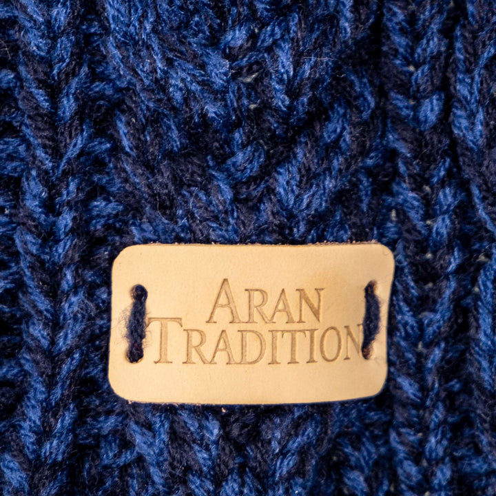 Aran Cable Button Wrap Scarf 