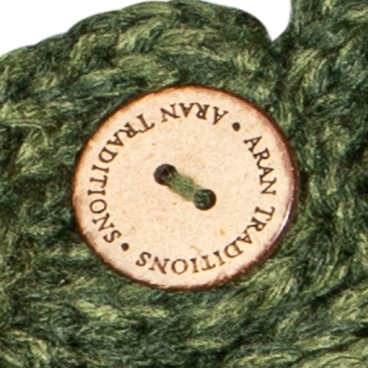 Aran Cable Button Wrap Scarf 