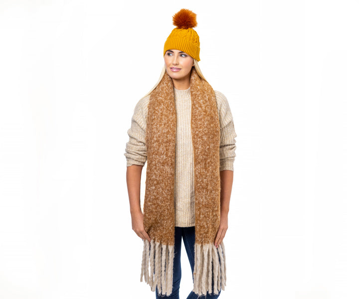 Stylish Soft Touch Herringbone Blanket Scarf | Heritage Traditions