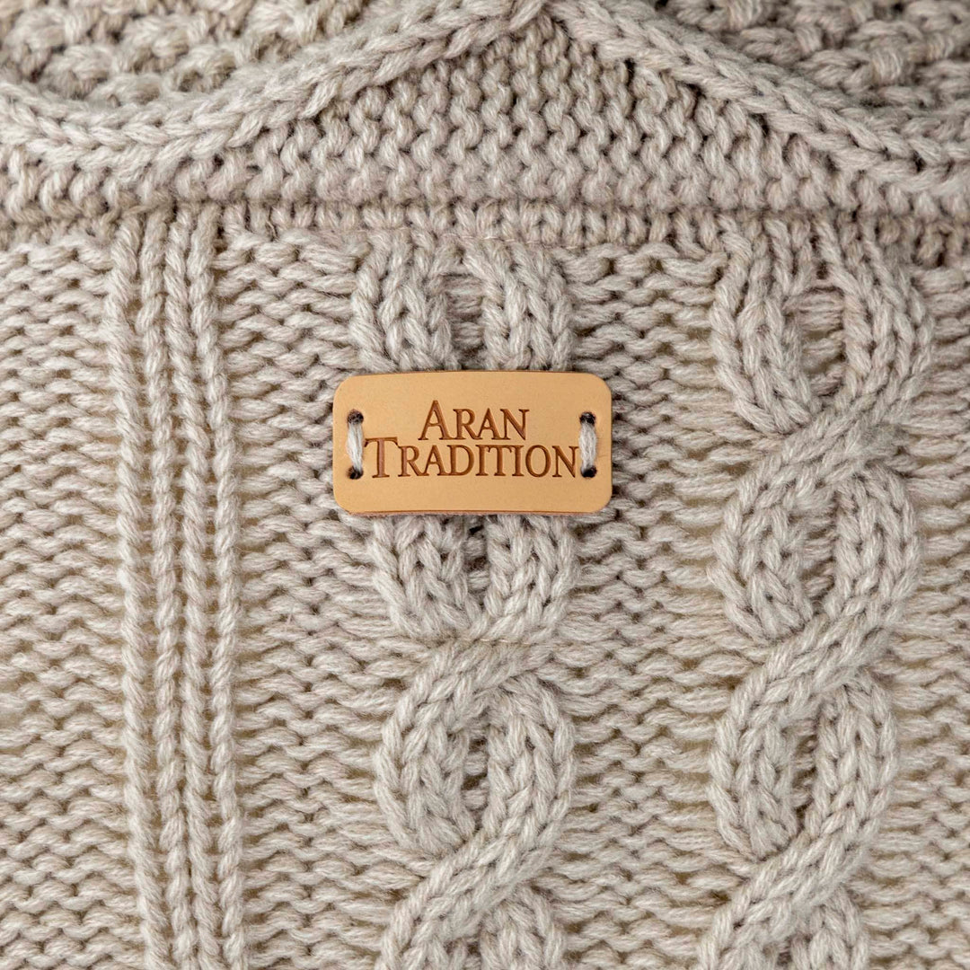 Aran Cable Shawl Neck Cape Aran Cable Shawl Neck Cape | Traditional Design | Cozy Knit