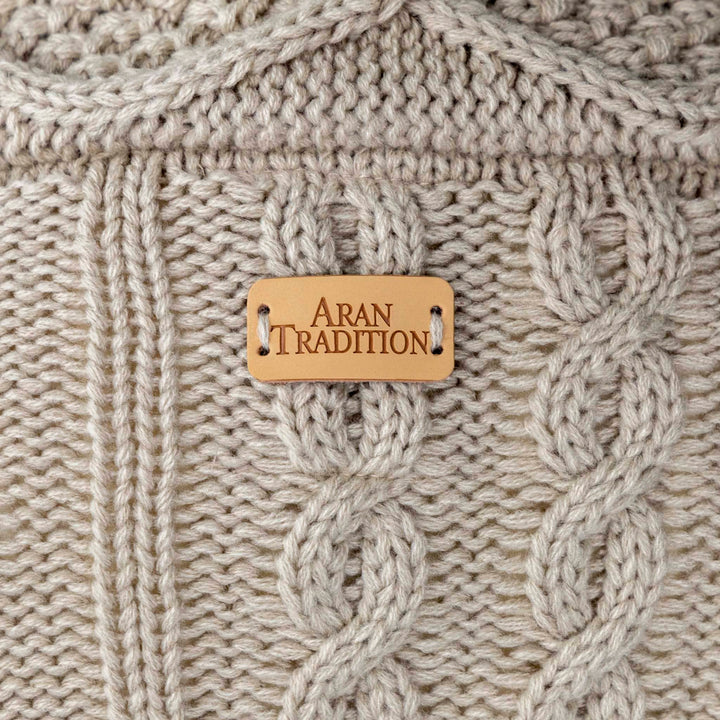 Aran Cable Shawl Neck Cape Aran Cable Shawl Neck Cape | Traditional Design | Cozy Knit