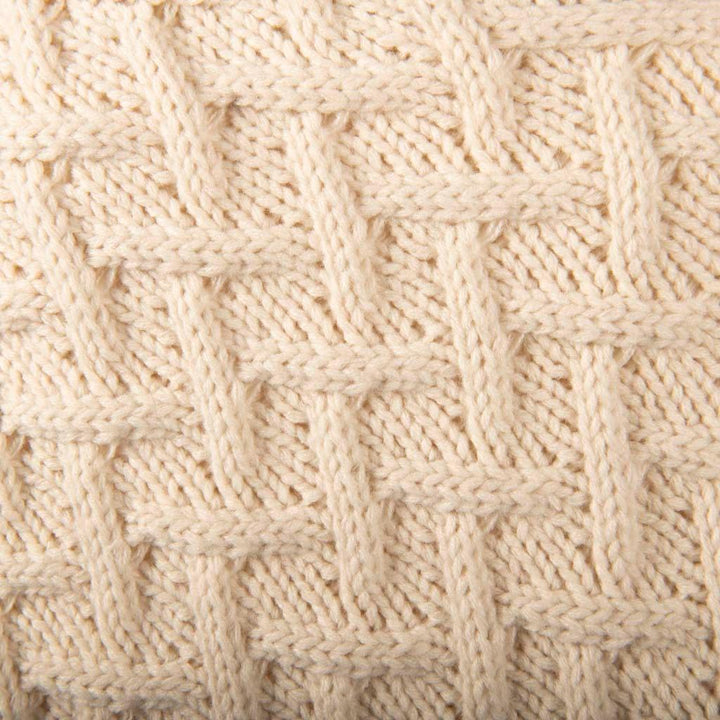 Aran Cable Button Shawl Neck Poncho - Cozy Knitwear for Women