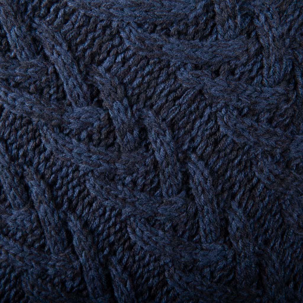 Aran Cable Button Shawl Neck Poncho - Cozy Knitwear for Women