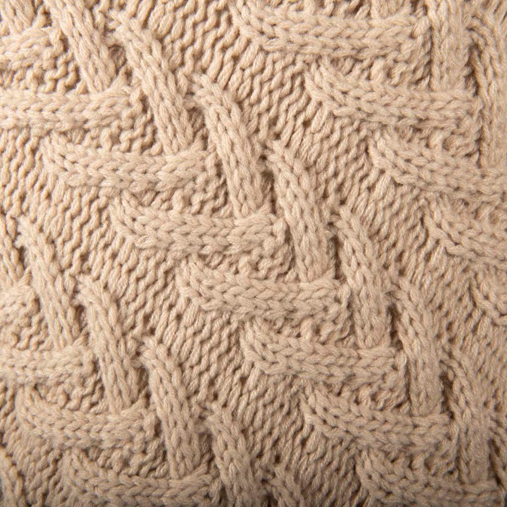 Aran Cable Button Shawl Neck Poncho - Cozy Knitwear for Women