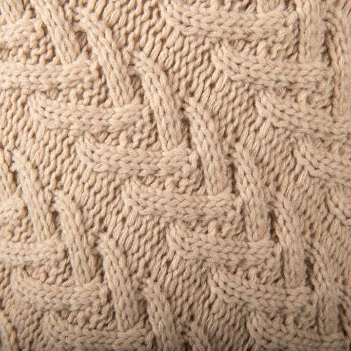 Aran Cable Button Shawl Neck Poncho - Cozy Knitwear for Women