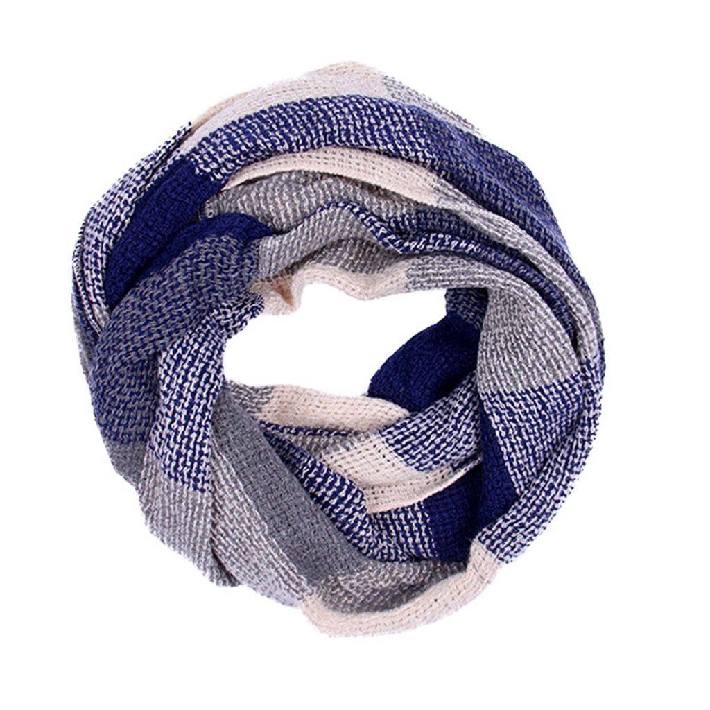 Basket Weave Lightweight Box Check Snood - Heritage Traditions