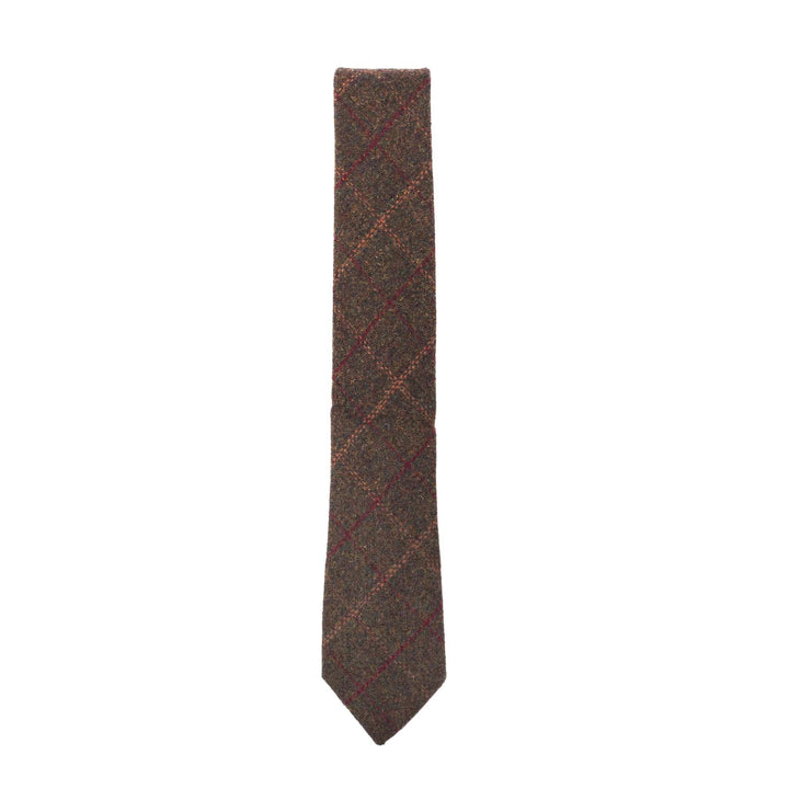 Box Check Tweed Tie | Classic Heritage Traditions Design 