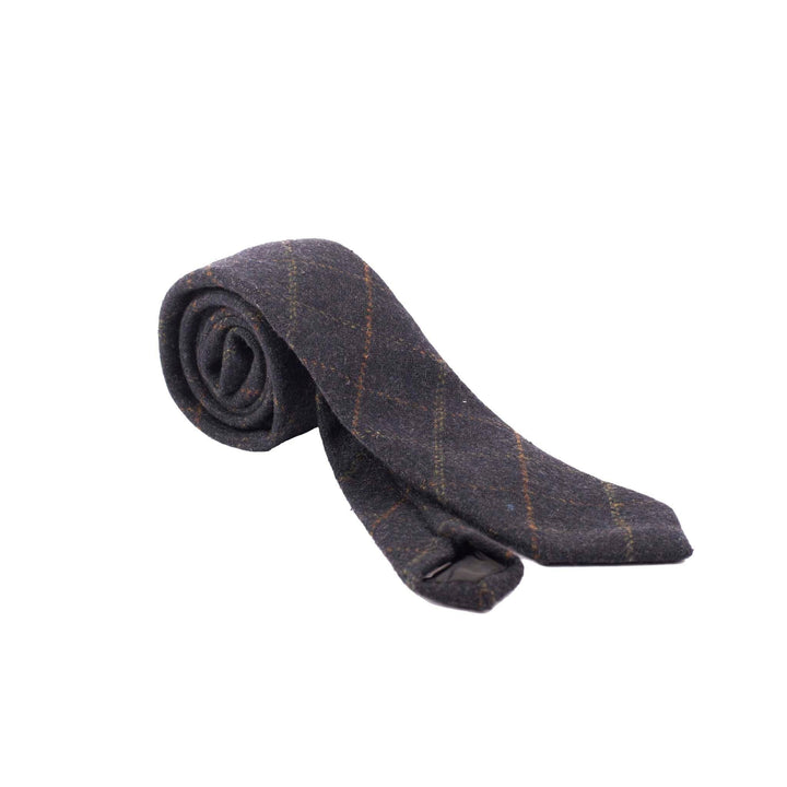 Box Check Tweed Tie | Classic Heritage Traditions Design 