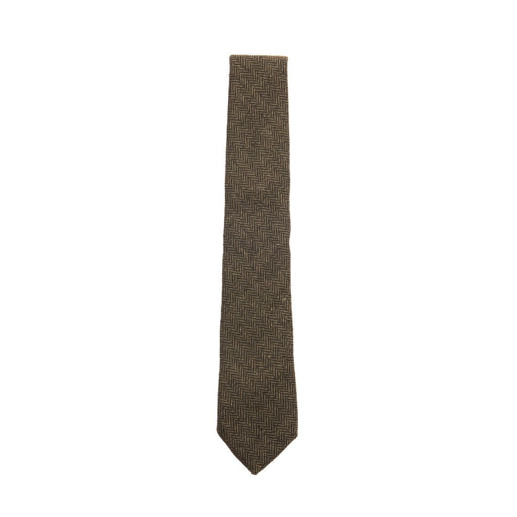 Box Check Tweed Tie | Classic Heritage Traditions Design 