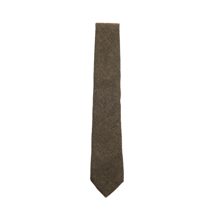 Box Check Tweed Tie | Classic Heritage Traditions Design 