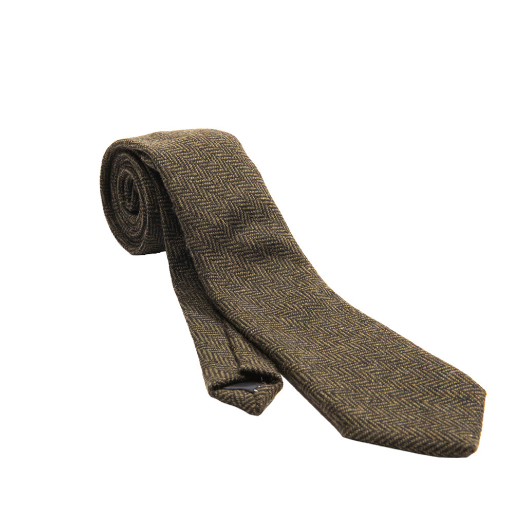 Box Check Tweed Tie | Classic Heritage Traditions Design 