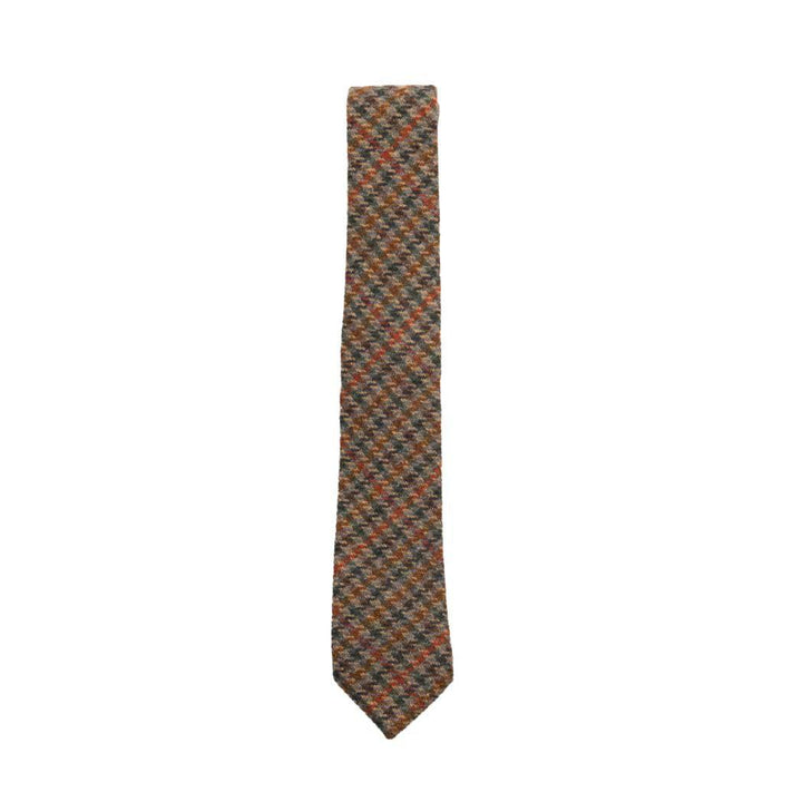 Box Check Tweed Tie | Classic Heritage Traditions Design 