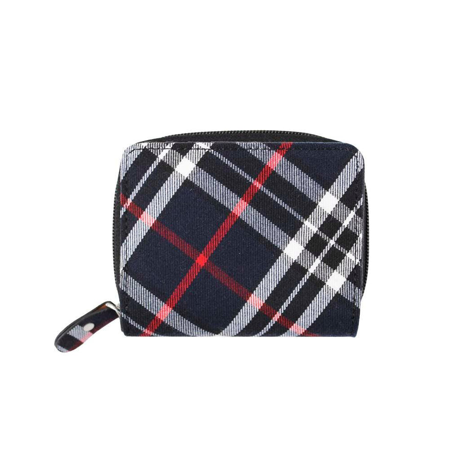 Classic Tartan Zip Purse | Compact Checkered Design with Ample Storage