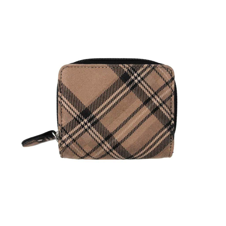 Moleskin Tartan Zip Purse | Compact Size with Stylish Design