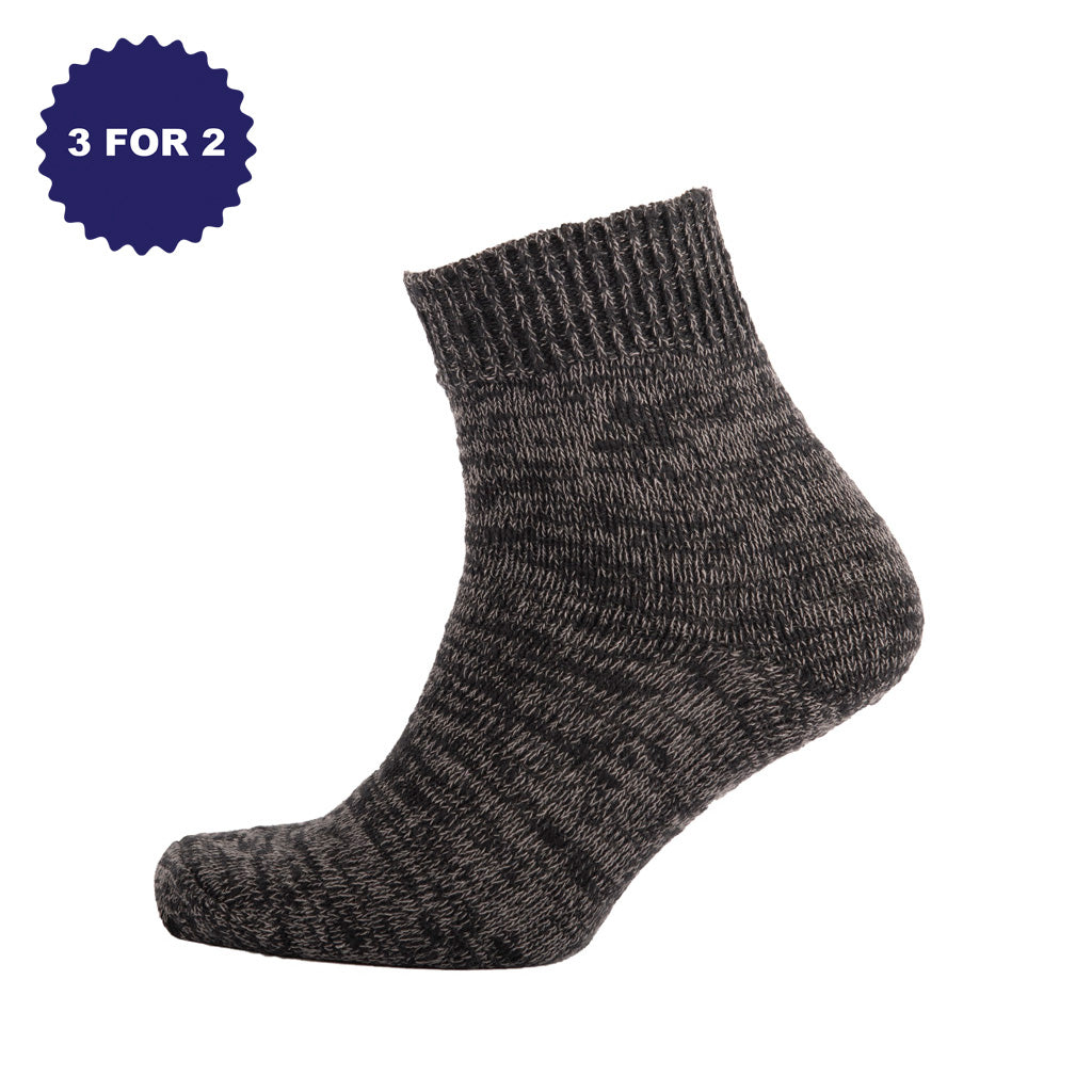 Slub Marl Ankle Socks