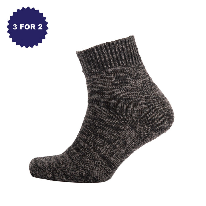 Slub Marl Ankle Socks